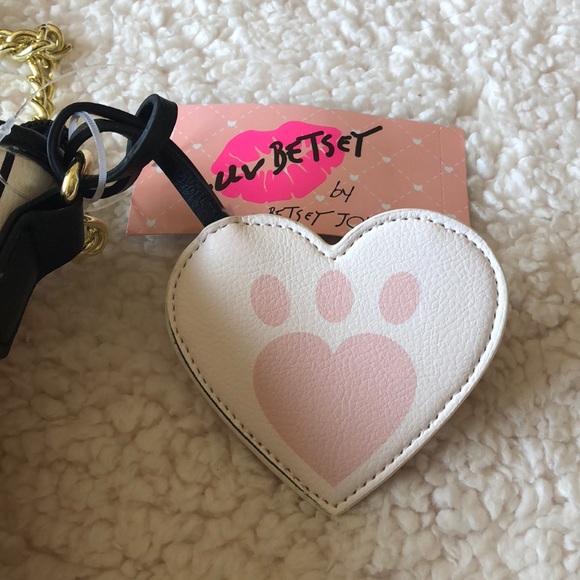 🌸NWT! BETSEY JOHNSON BLUSH CAT CROSS BODY BAG - Picture 6 of 6